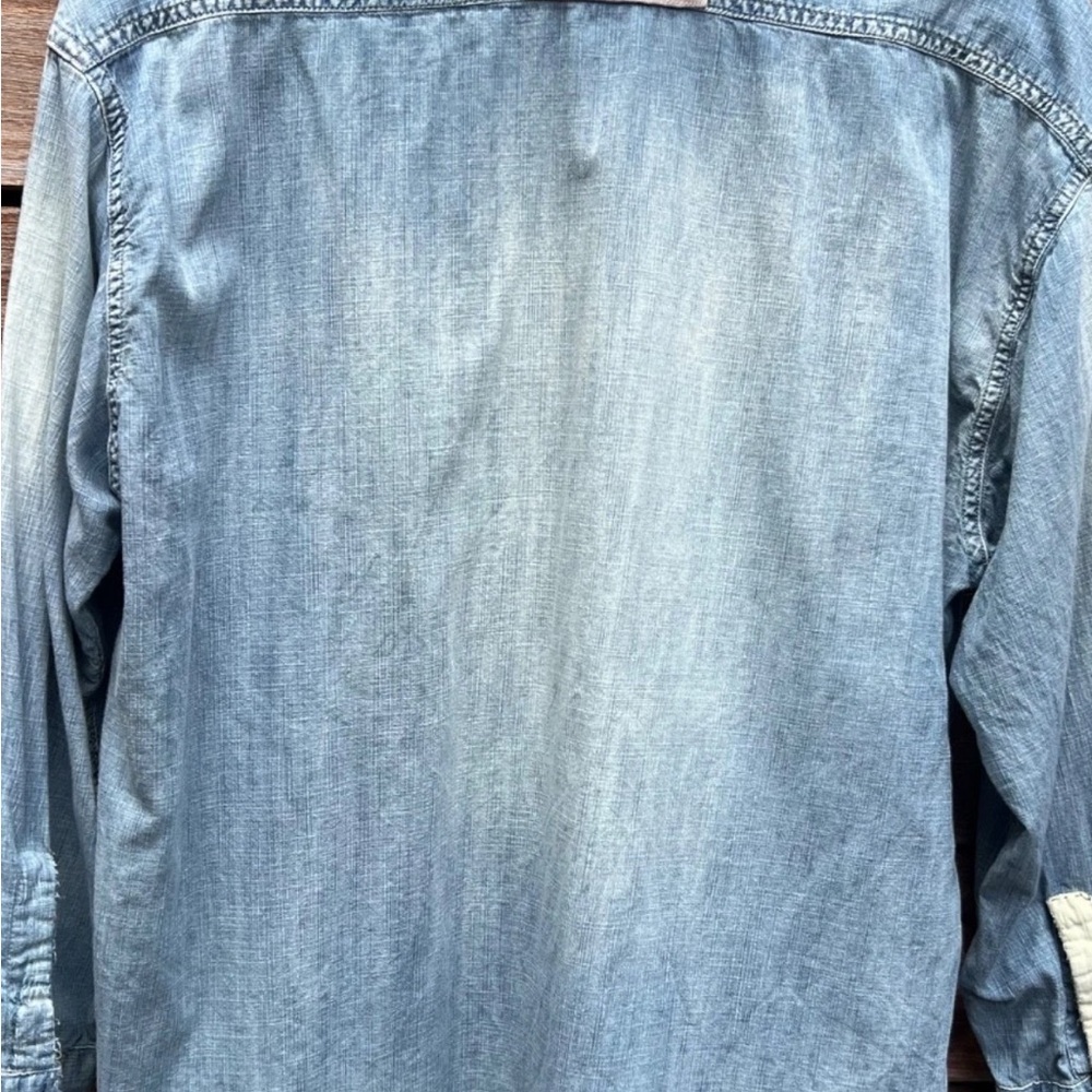 Magnolia Pearl blue Jean Button Down Shirt - Picture 5 of 5